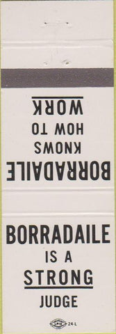 Matchbook Cover - Borradaile Election