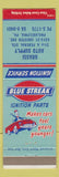 Matchbook Cover - Blue Streak Ignition Parks Grassi Parts Philadelphia PA
