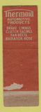 Matchbook Cover - Thermold an Belts Auto Parts Tunnessen's Hazleton PA