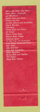 Matchbook Cover - TRW Thompson Auto Parts Toronto ON