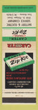 Matchbook Cover - Carter Carburetor Zip Kit Trois Rivieres QC