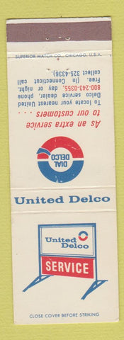 Matchbook Cover - United Delco Auto Parts