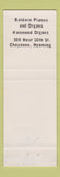 Matchbook Cover - Happy Van Music Man Hammond Organ Baldwin Pianos Cheyenne WY