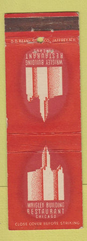 Matchbook Cover - Wrigley Building Restaurant Chicago IL DD Bean
