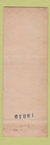 Matchbook Cover - Lumberman Cafe Quincy CA WORN