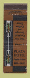 Matchbook Cover - Plaza Hotel Napa CA