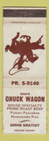 Matchbook Cover - Don's Chuck Wagon Eastpointe? MI WORN