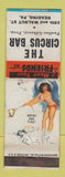 Matchbook Cover - Circus Bar Reading PA pinup