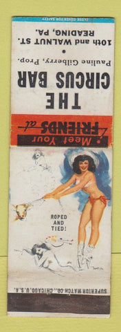Matchbook Cover - Circus Bar Reading PA pinup