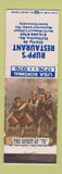 Matchbook Cover - Rupp's Restaurant Chillicothe MO Bicentennial