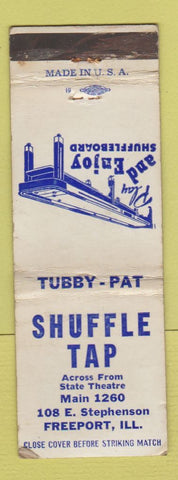 Matchbook Cover - Shuffle Tap Freeport IL Shuffleboard WEAR