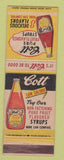 Matchbook Cover - Cott Drinks Soda