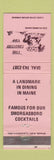 Matchbook Cover - The Country Way South Paris ME