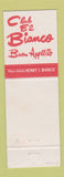 Matchbook Cover - Club El Bianco Chicago IL