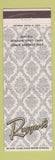 Matchbook Cover - Ruggeri's St Louis MO
