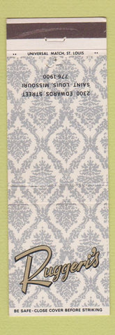 Matchbook Cover - Ruggeri's St Louis MO