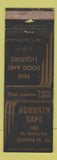 Matchbook Cover - Horwath Cafe Elmwood Park IL WORN