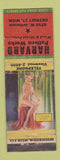Matchbook Cover - Harvard Pattern Works Metal Patterns Detroit MI pinup WEAR