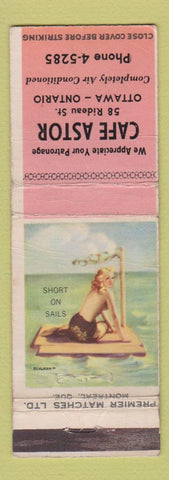 Matchbook Cover - Cafe Astor Ottawa ON pinup WEAR