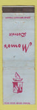 Matchbook Cover - Momo's Detroit MI WORN