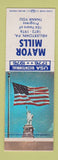 Matchbook Cover - Mayor Mills Helertown PA WORN