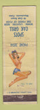 Matchbook Cover - Spot Oak Grill Manchester CT pinup POOR