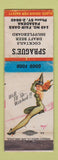 Matchbook Cover - Sprague's Bar Shuffleboard Pasadena CA pinup WEAR