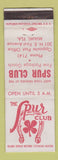 Matchbook Cover - Spur Club Miami FL