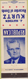Matchbook Cover - J Hayden Kurtz Recorder Lebanon PA