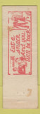 Matchbook Cover - Spike's Dixie Cup Reading PA pinup WEAR