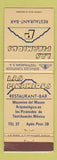 Matchbook Cover - Las Piramides Restaurant Teotihuacan Mexico