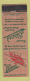 Matchbook Cover - Howard Bisers Restaurant Jacksonville FL WORN