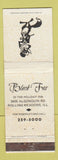 Matchbook Cover - Black Fox Holiday Inn Rolling Meadows IL WEAR