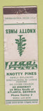 Matchbook Cover - Knotty Pines Conley? GA WORN