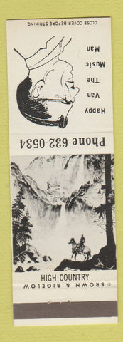 Matchbook Cover - Happy Van Music Man Cheyenne WY Baldwin Piano Hammond Organ