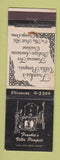 Matchbook Cover - Frankie's Villa Pompeii Orange CT