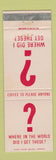 Matchbook Cover - Village Cafeteria West Yellowstone MT