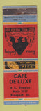 Matchbook Cover - Cafe De Luxe Freeport IL WEAR