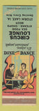 Matchbook Cover - Circus Lounge Storm Lake IA WORN