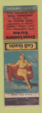 Matchbook Cover - Green Lantern Garden San Francisco CA pinup WORN