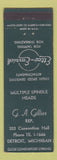 Matchbook Cover - Ettco Emrick Tapping Threading Spindle Heads Detroit MI
