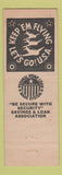 Matchbook Cover - Security Savings Loan Jackson MI WWII WEAR