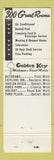 Matchbook Cover - Capitol Park Motor Hotel Lansing MI