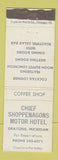 Matchbook Cover - Chief Shoppenagons Motor Hotel Grayling MI