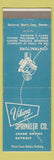 Matchbook Cover - Viking Sprinkler Grand Rapids Detroit MI BLUE #1