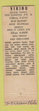 Matchbook Cover - Viking Sprinkler Grand Rapids Detroit MI BLUE #1