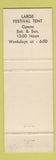 Matchbook Cover - Schlang's Bavarian Festival Gaylor MI 1966 YELLOW