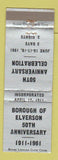 Matchbook Cover - Elverson PA 50th Anniversary 1961