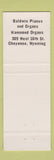 Matchbook Cover - Happy Van Music Man Cheyenne WY Baldwin Piano Hammond Organ