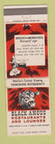 Matchbook Cover Black Angus Restaurants Miami Lake Worth Tampa St Petersburg FL